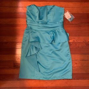 NEW David’s Bridal turquoise dress